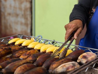 asian woman grilled banana sale in the market in t 2025 10 16 07 59 37 utc Custom