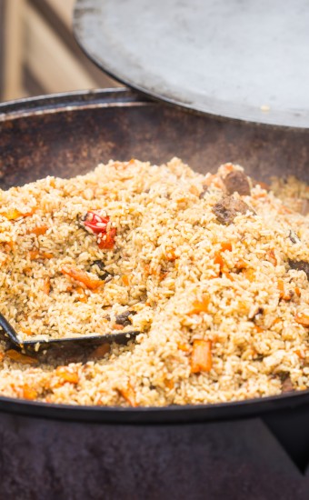 street food festival concept food pilaf in a cau 2025 02 24 23 39 49 utc Custom